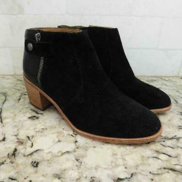 ! Madewell $198 The Alicia Boots in suede G8386 - Picture 1 of 2